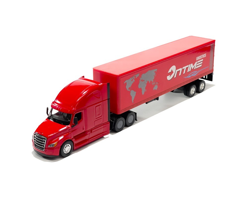 Welly 1:64 Freightliner Cascadia Tractor/Trailer Truck – Transporter – 3 Colors