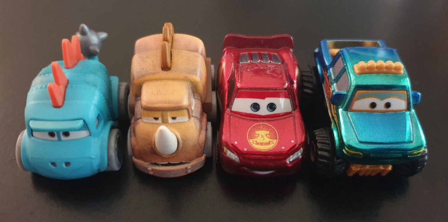 Disney Cars On The Road Mini Racers Ivy Ankylosaurus 2 Dinosaurs LMQ 4 Cars