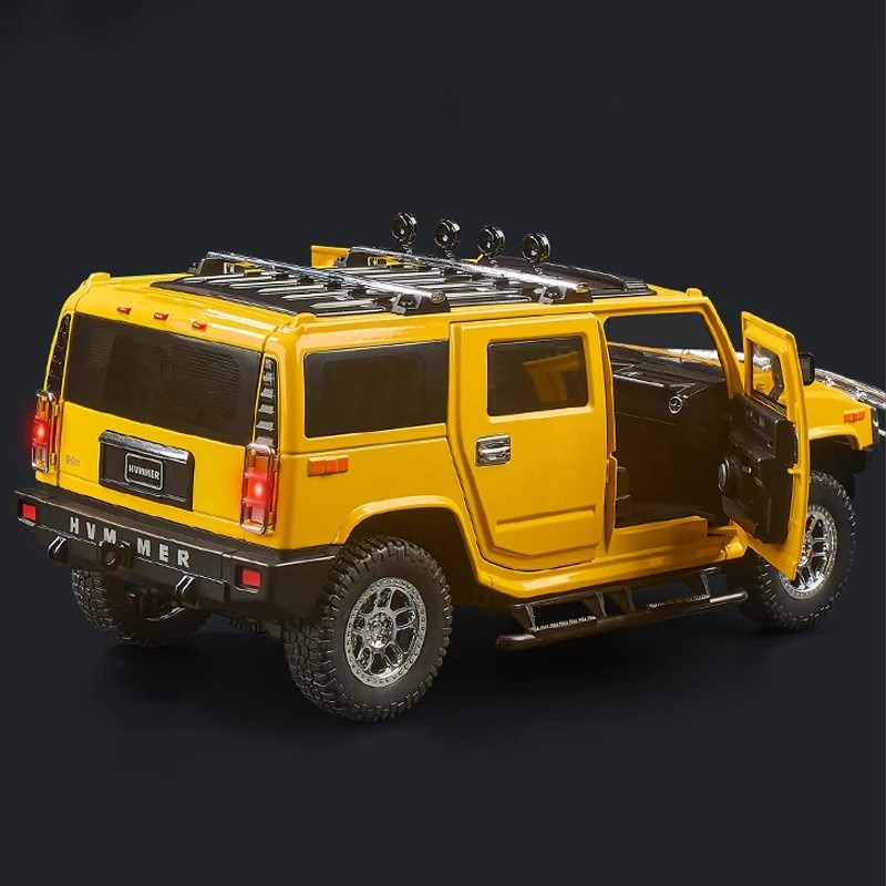 HIGHWAY 61 NCIS 2006 HUMMER H2 1/18 DIECAST MODEL CAR BLACK 18013