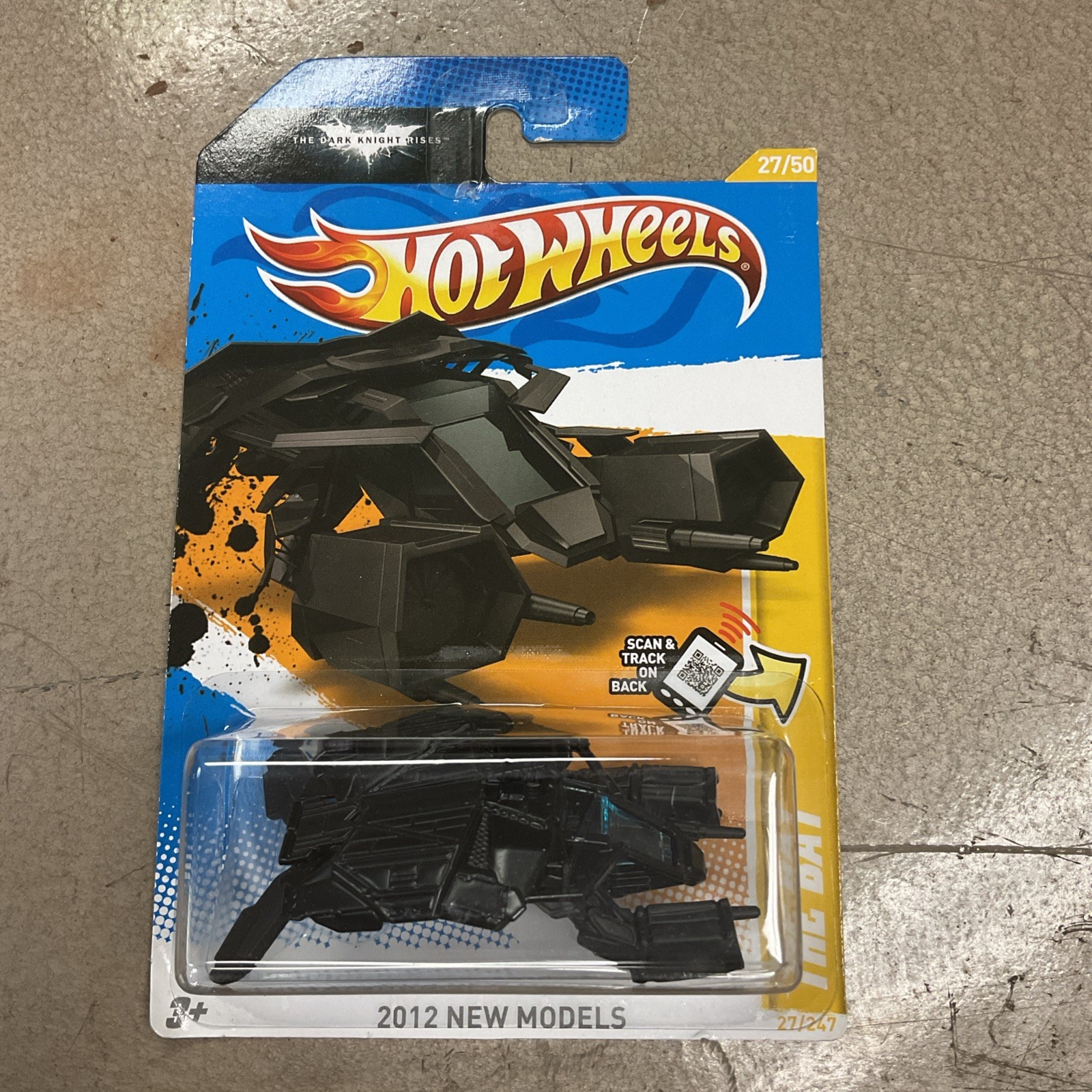 Hot Wheels 2012 New Models The Bat #27/50 The Dark Knight Rises Batman #1