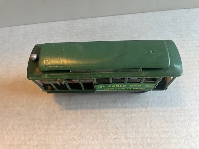 CABLE CAR 504 – MUNICIPAL RAILWAY SAN FRANCISCO – Green – Please see photos!