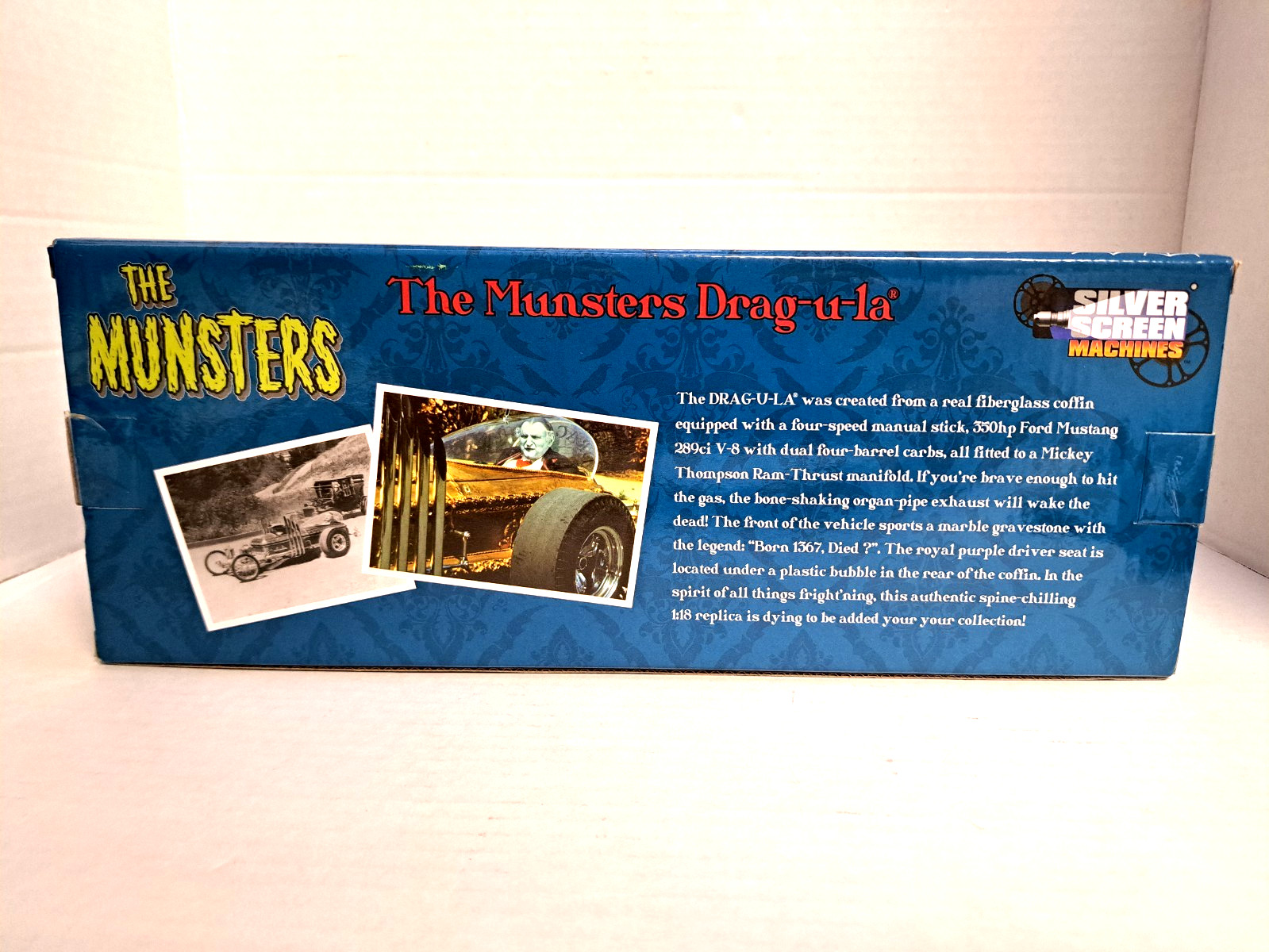 MUNSTERS DRAGULA 1/18 Scale DieCast Signed