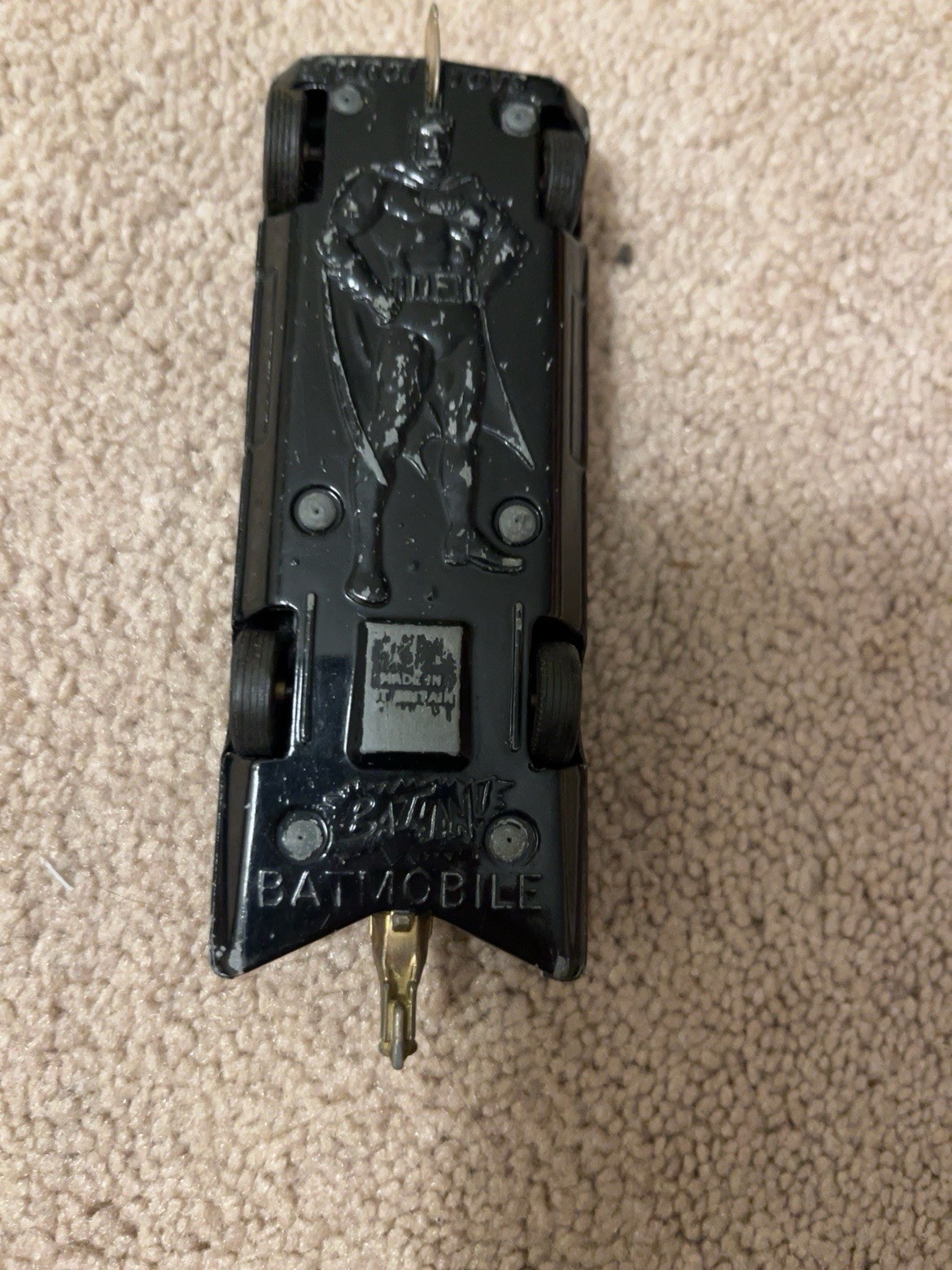 Corgi Batmobile Batman Black/Blue Diecast Toy Car w/ Batman Figure Lincoln