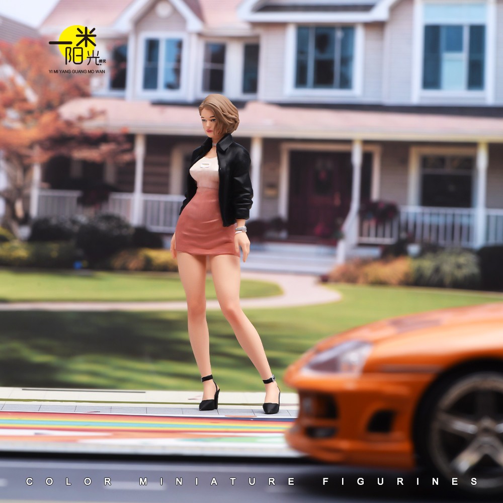 1/18 Sexy Mini skirt Dress Female Girl Scene Miniature Figure Doll Model Gift