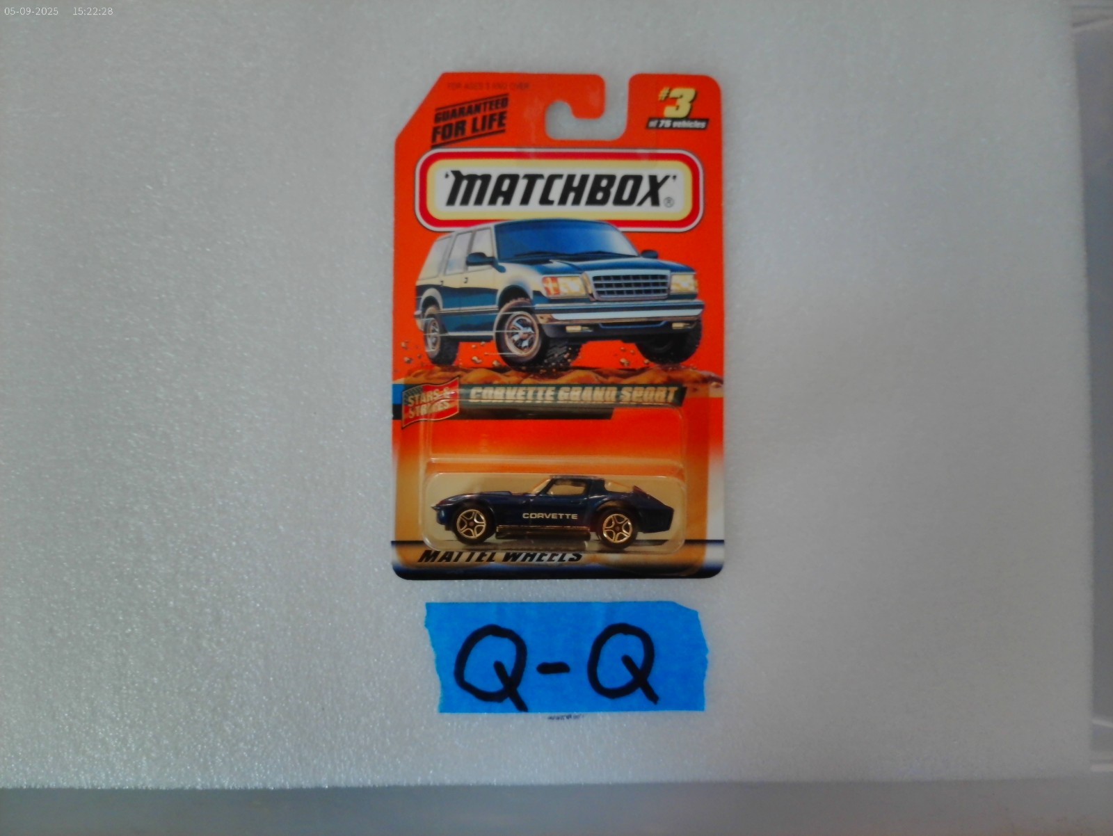 MATCHBOX CORVETTE GRAND SPORT STARS STRIPES # 3/ 75 LIMITED EDITION 1:64