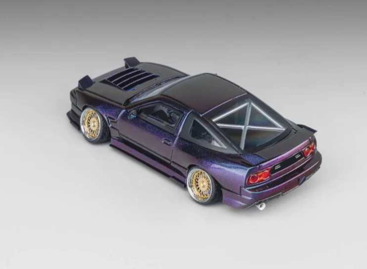 1/64 Metal NISSAN 180SX w/ Pop Up/Interior/Engine Model Car -IRIDESCENCE-