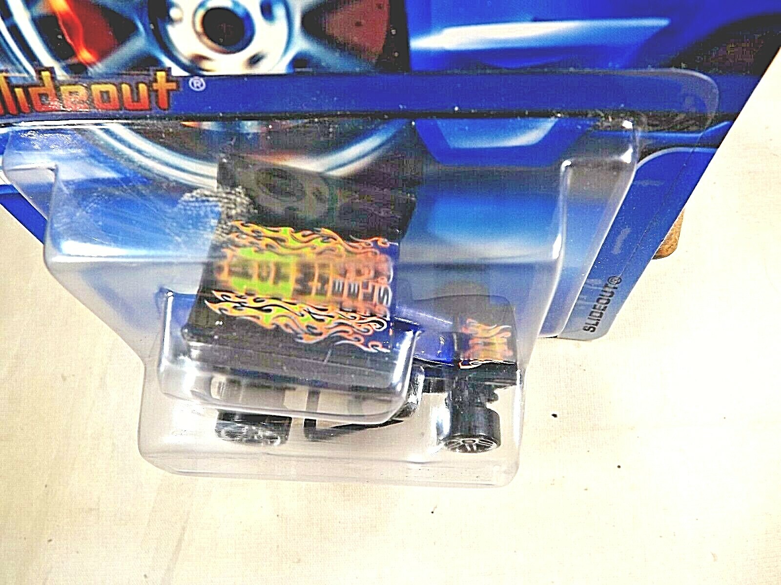 2006 Hot Wheels Mainline/Collector #217 SLIDEOUT Drk Blue-Black w/Chrome Pr5 Sp