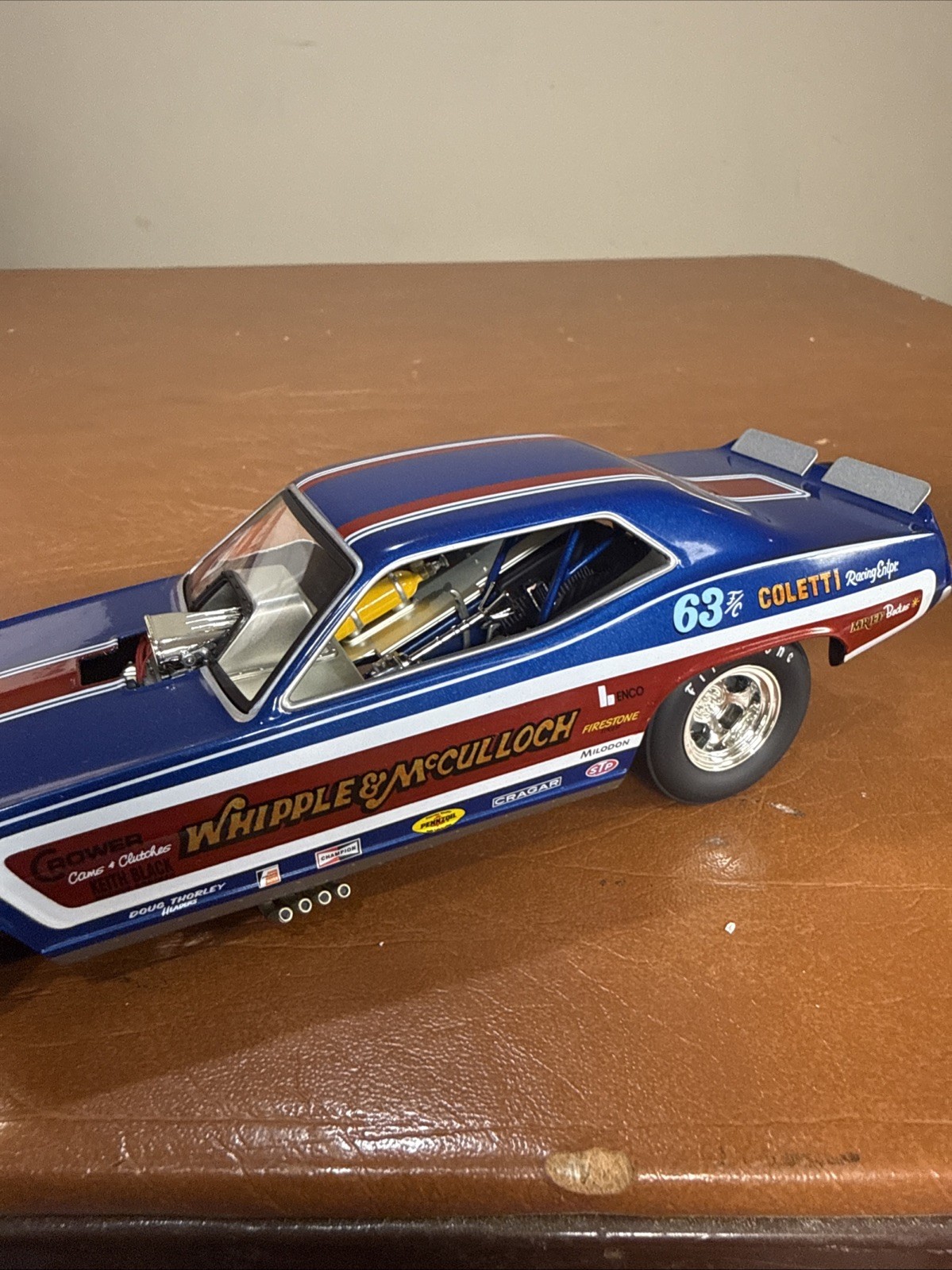 RARE 1320 THE FLOPPERS 1971 PLYMOUTH CUDA “WHIPPLE & McCULLOCH” 1:24 SCALE