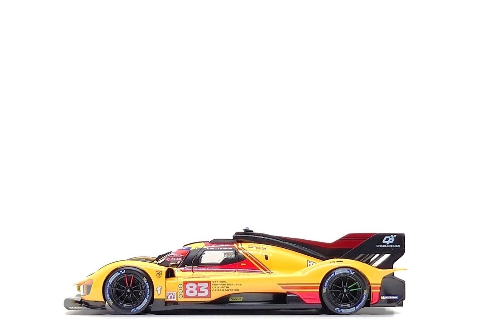 (Damaged Box) Bburago 1:18 Ferrari 499P #83 – 4th Place WEC Qatar 2024