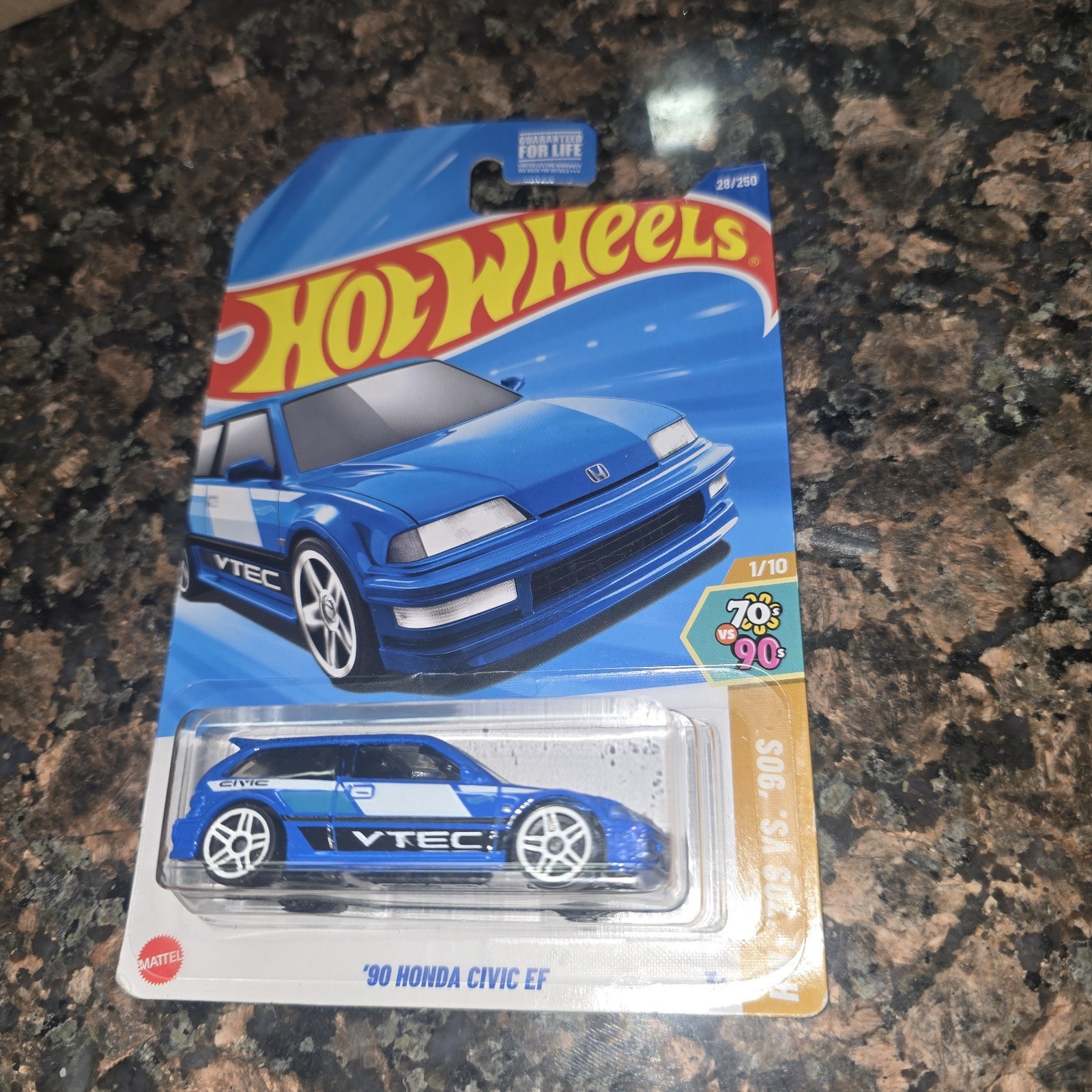 Hot Wheels 1990 Honda Civic EF Blue