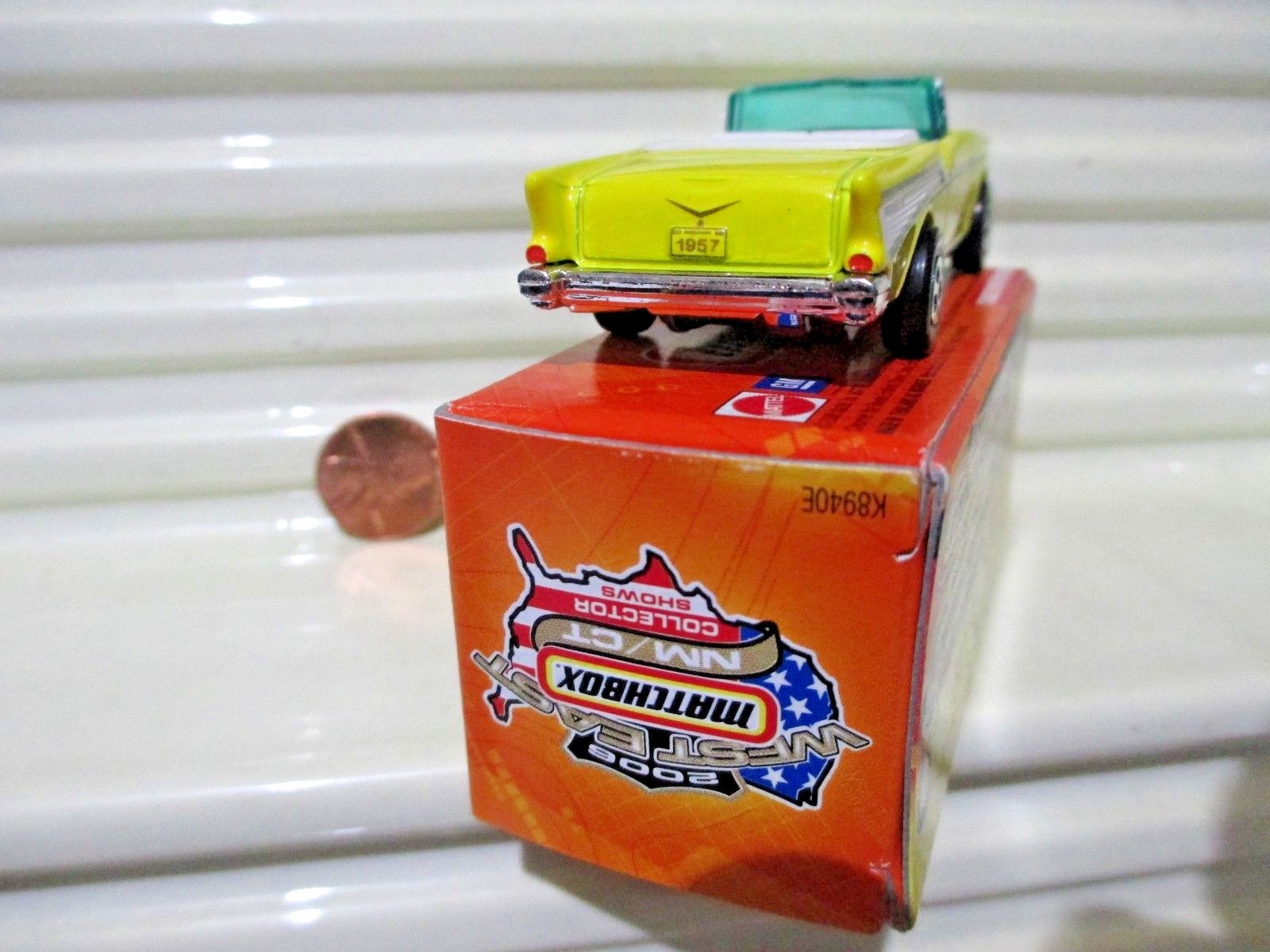 2006 MATCHBOX USA TOY SHOW DEALER YELLOW 1957 CHEVY BELAIR SUPERFAST MINT BOXED*