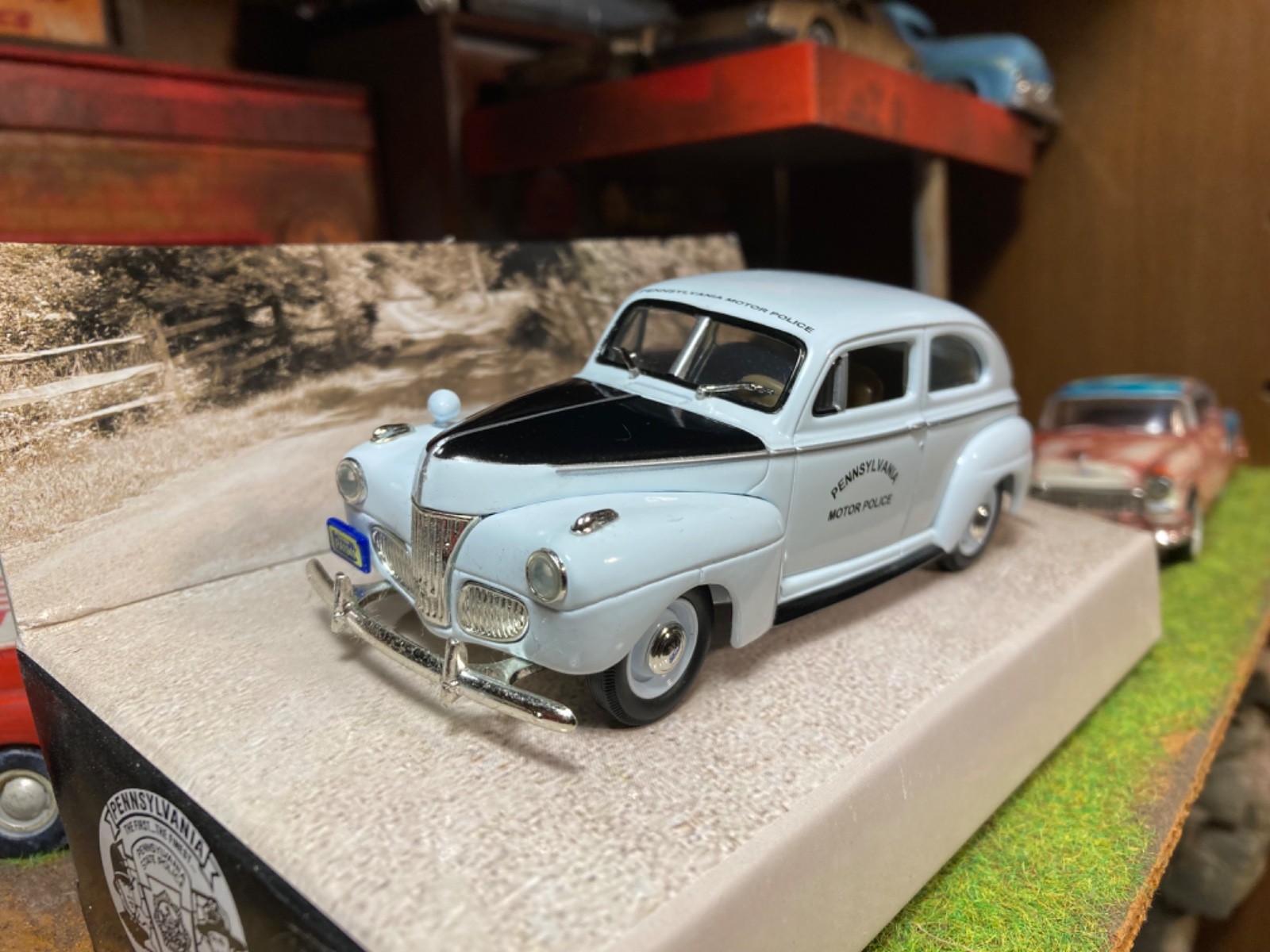 1941 Ford Deluxe Pennsylvania Police Car, 1/43 Scale, New in Original Box