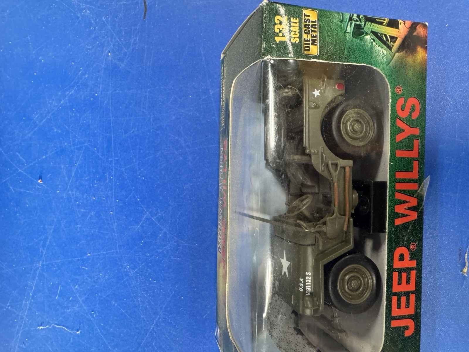 New-Ray Modern Armor 1:32 1941 Jeep Willys Diecast Green Military Unopened