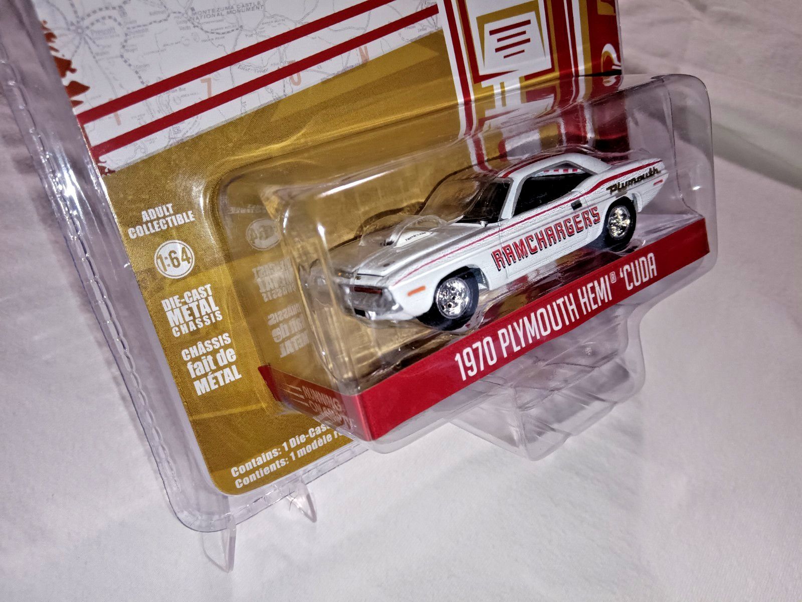 1:64 1970 PLYMOUTH HEMI CUDA RAMCHARGERS COMPLETELY OUT OF PRODUCTION SEALED NEW