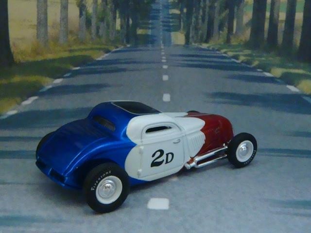 Pierson Bros 1934 221ci Flathead V8 Ford Lakes Coupe Racer 1/64 Scale Ltd Edit Q