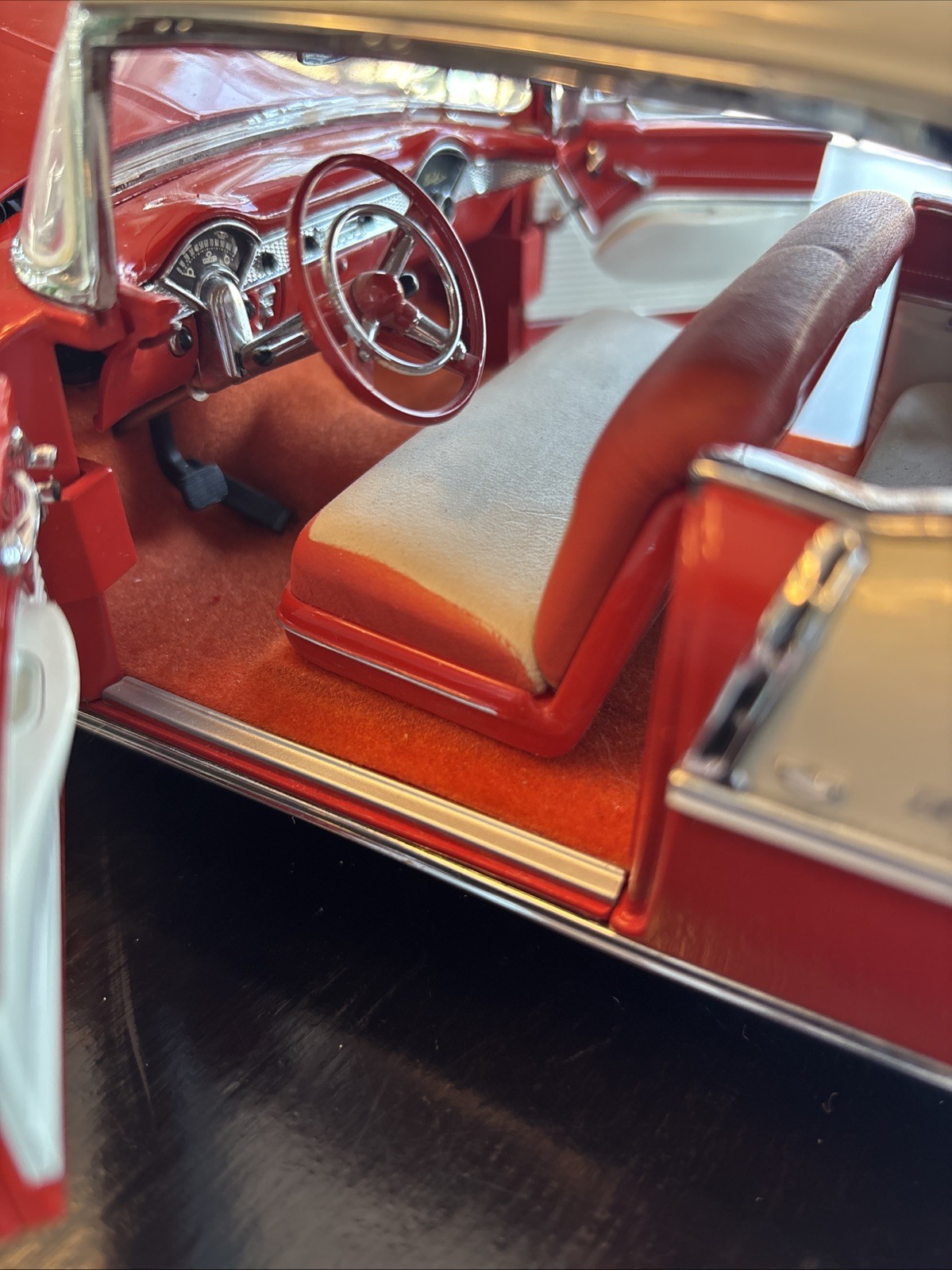 1955 Chevrolet Belair Danbury Mint With Stand Missing Mirror And Windshield Wipe