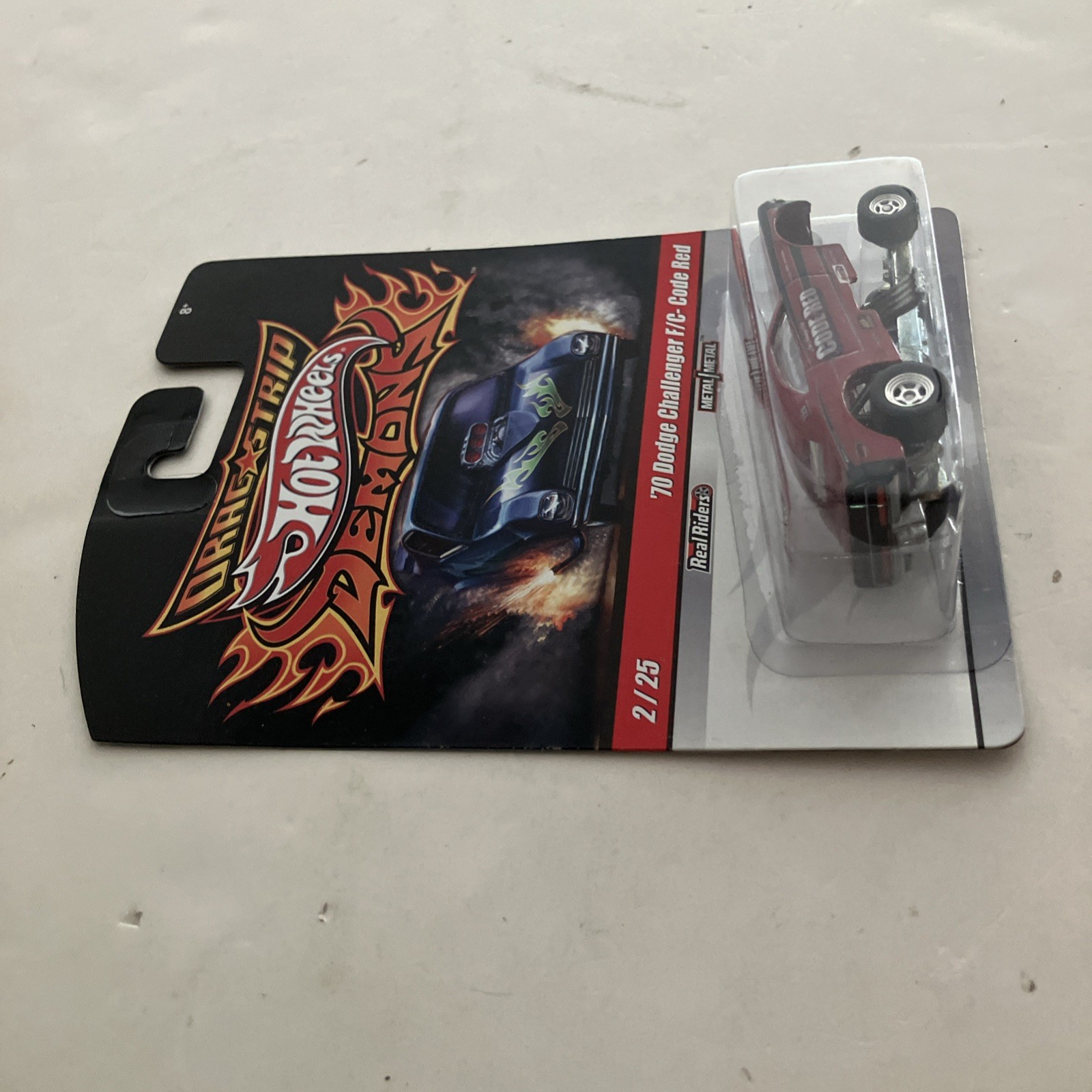 HOT WHEELS Drag Strip Demons ‘70 Dodge Challenger F/C- Code Red 2/25