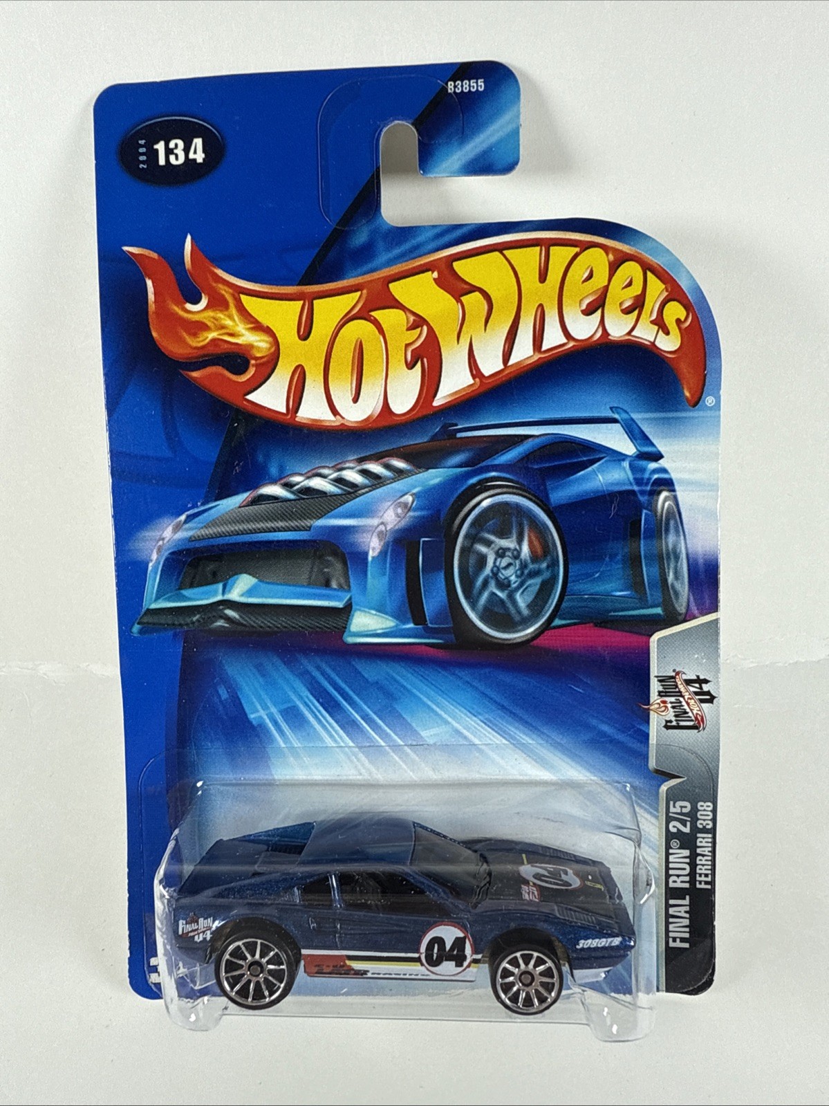 Hot Wheels Ferrari 308, Blue; 2004 Final Run Series 2/5 #134 HC34