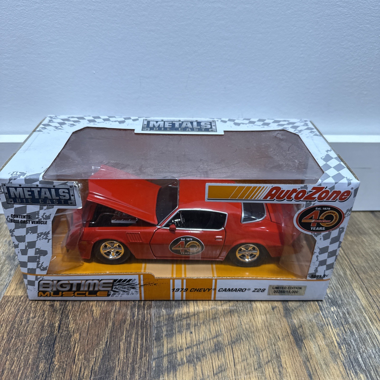 Jada Toys 1979 Chevy Camaro Z28 Big Time Muscle AutoZone 40 Years Metal Die Cast