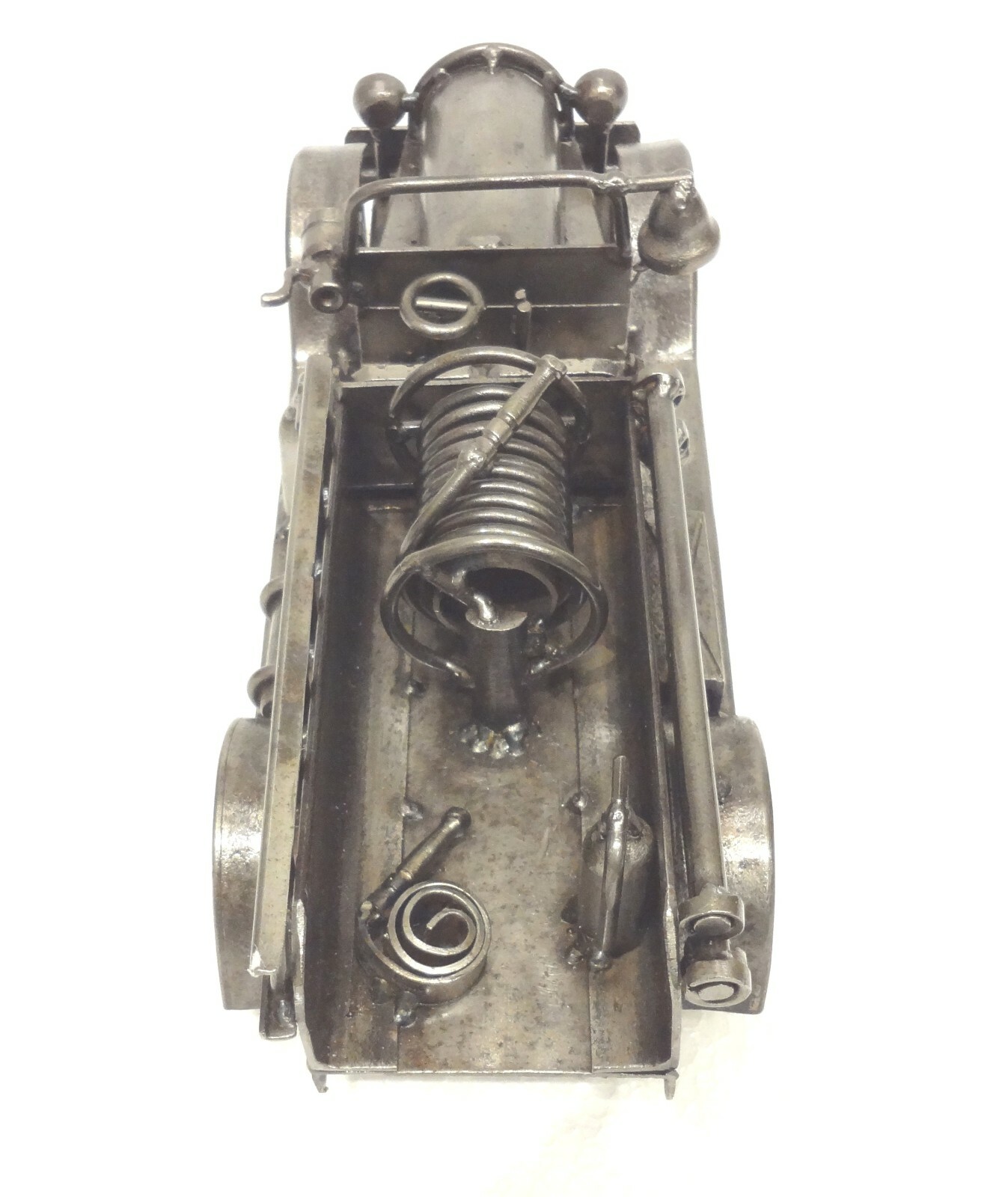 SUPERB SIGNED FIRE TRUCK MASSIVE RECYCLED METAL SCULPTURE STEAMPUNK JUNK ART SEE