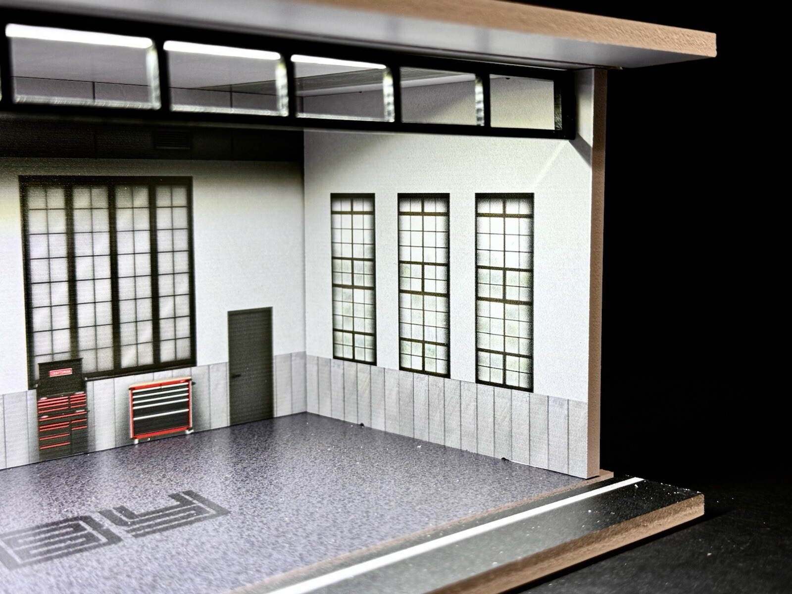 Shelby Theme FOR Hot Wheels 1:64 Model Diorama Garage LED Lighting!