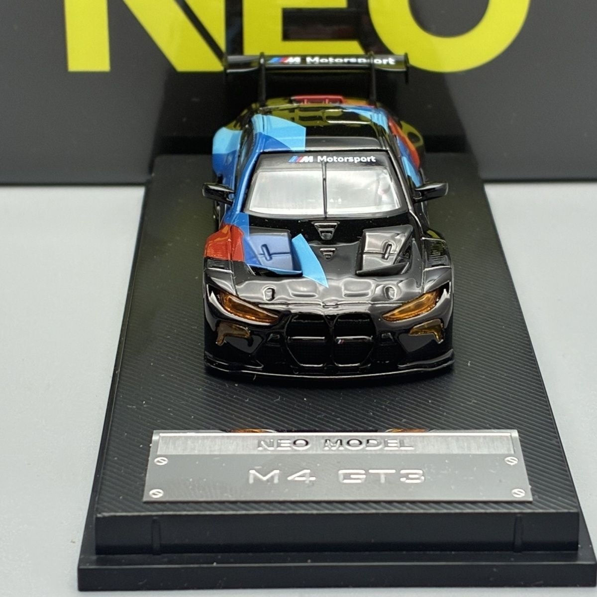 1/64 NEO BMW M4 GT3 Painted No.1 Diecast Model Car.