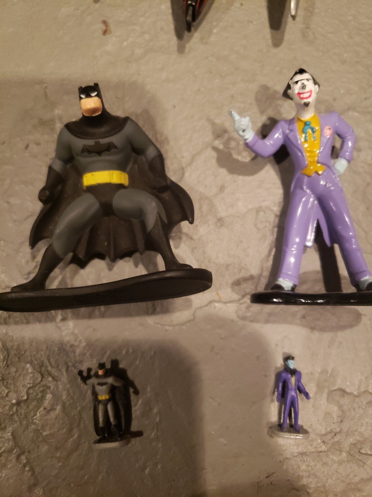 Vintage Batman, 8 Die Cast Vehicles, 4 Plastic, 5 Die-cast and plastic figs
