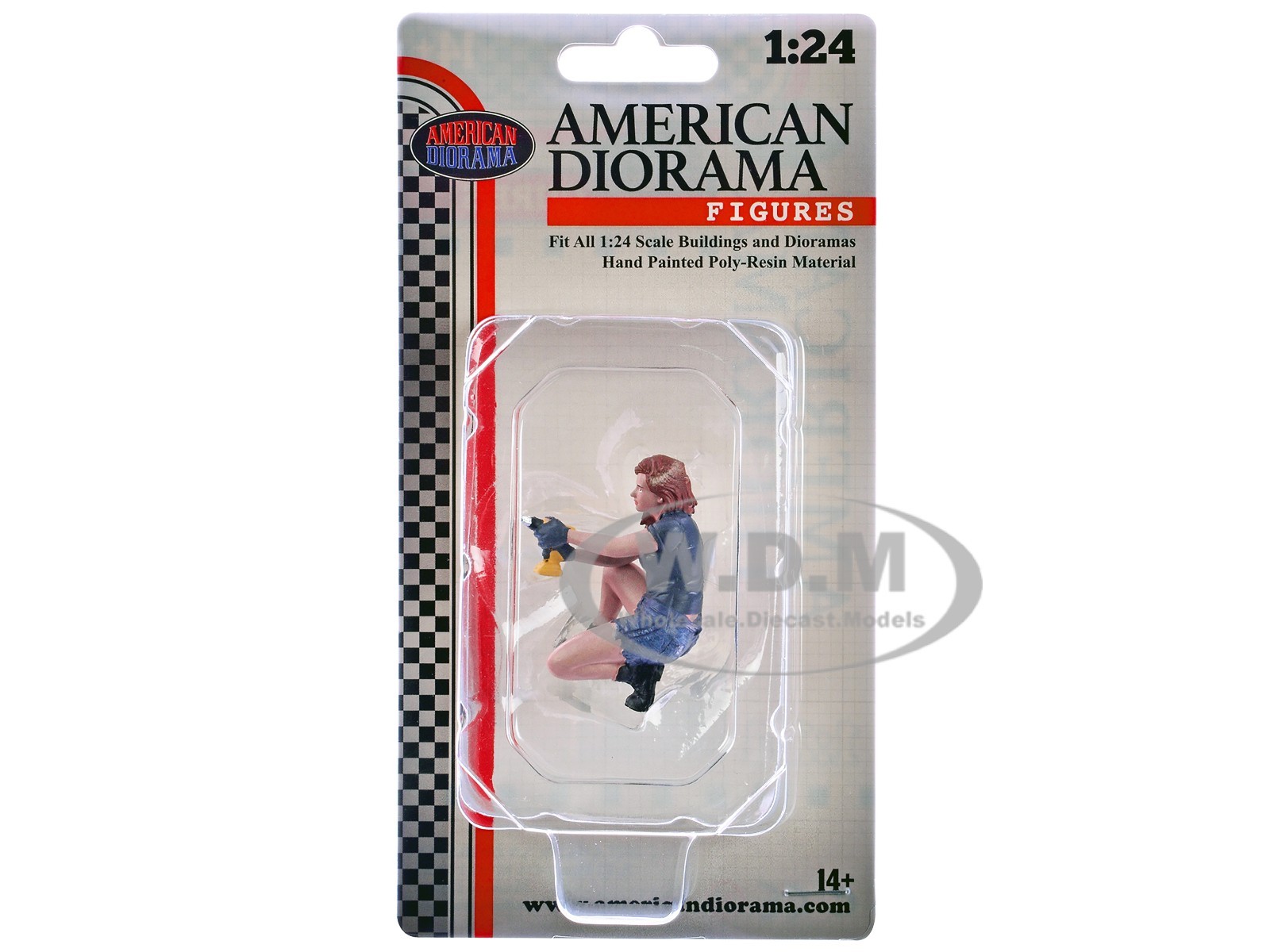 “MUSCLE MECHANICS” FIGURE #3 FOR 1/24 SCALE MODEL BY AMERICAN DIORAMA AD-25203