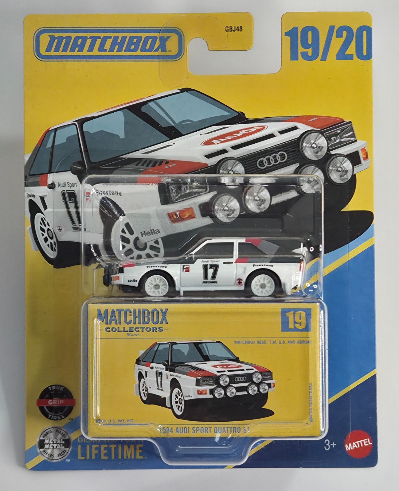 1984 Audi Sport Quattro 19/20 COLLECTORS SERIES Matchbox 2026 JJV93 white