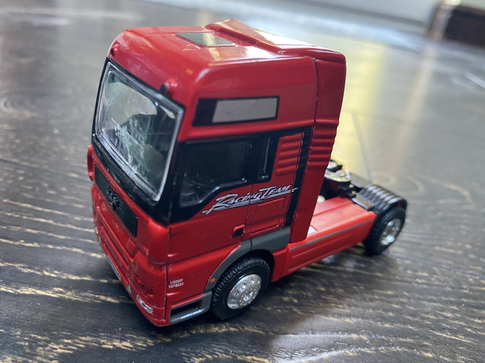 Action City REALTOY City MAN Skip Truck Dumpster & a MAN Racing Team Unit
