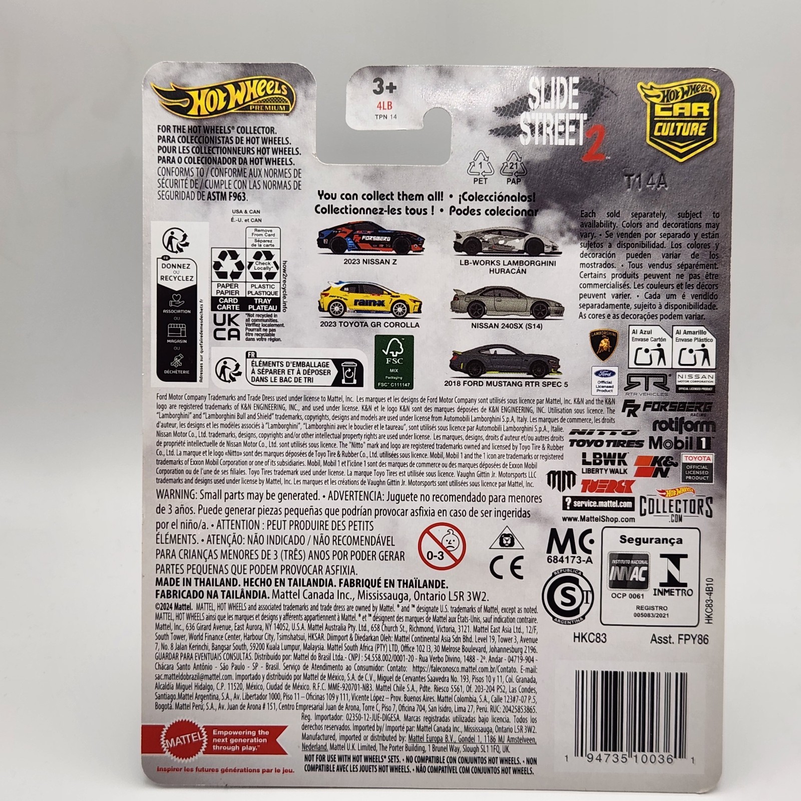 Hot Wheels Premium Slide Street 2 Nissan 240sx S14
