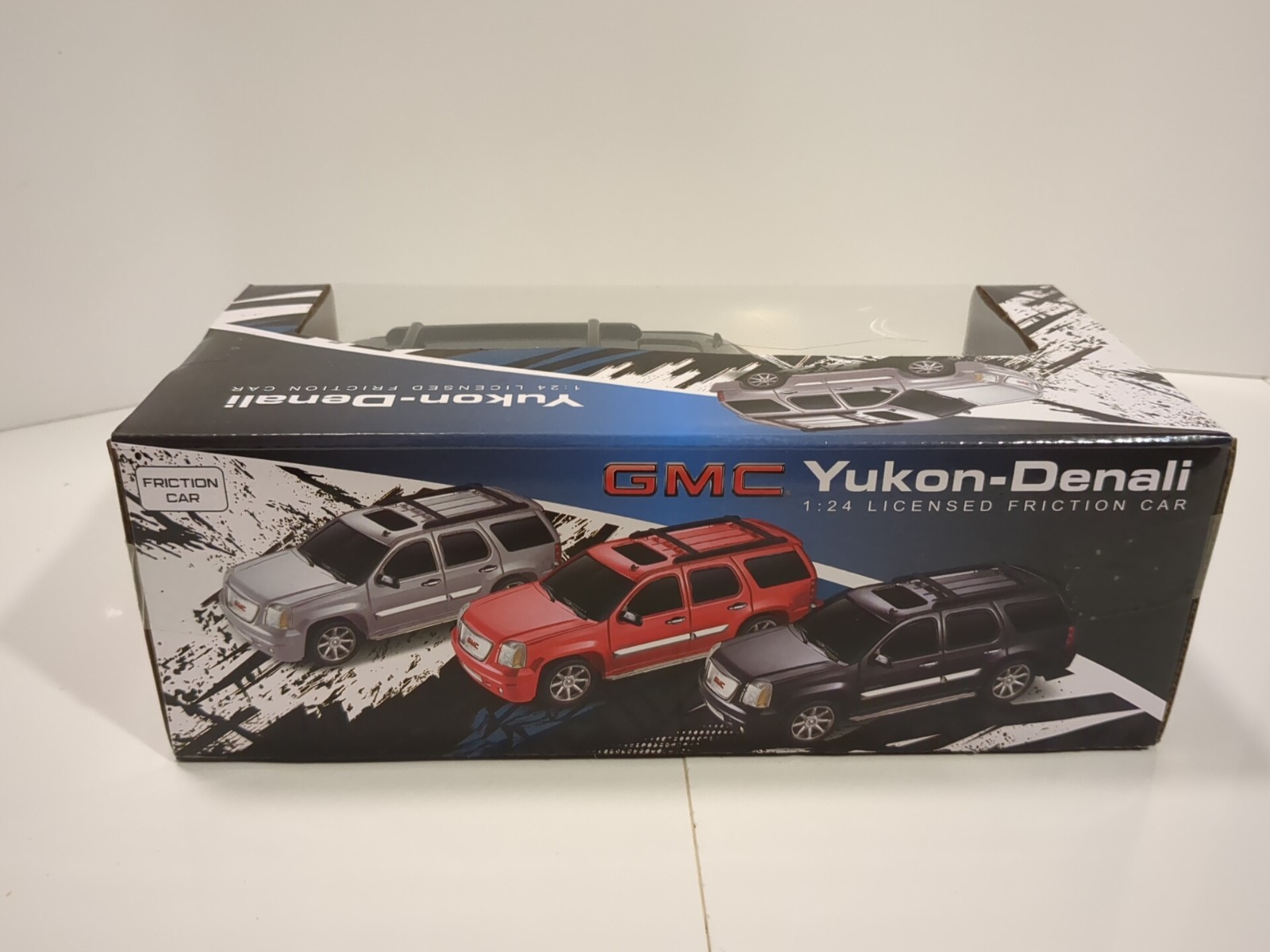 GMC Yukon Denali Black 1:24 1/24 Scale Official Licensed Friction Car Model NIB