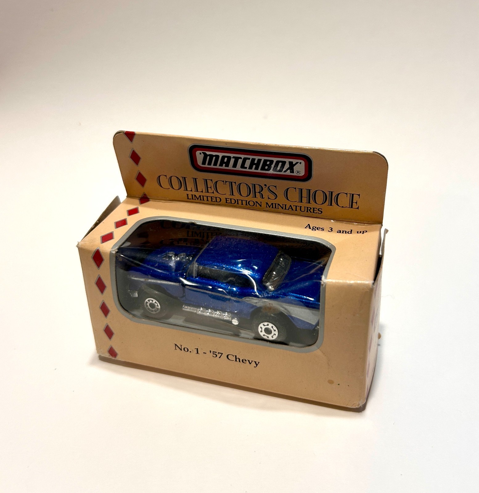 Matchbox 1994 57 Chevy Blue Collectors Choice No 1. Blister Pull Only 10k Made!