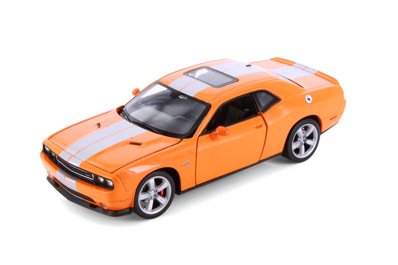 BOX OF 4 2013 DODGE CHALLENGER SRT HARD TOP 1/24 DIECAST CAR SHOWCASTS 24049/4D