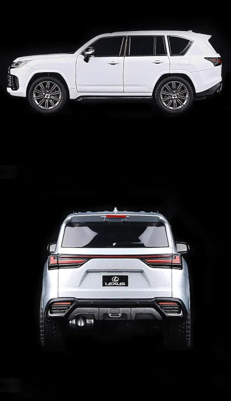 1:24 Lexus LX600 SUV Alloy Diecast Car Model Sound Light Kid’s Toy Collectibles