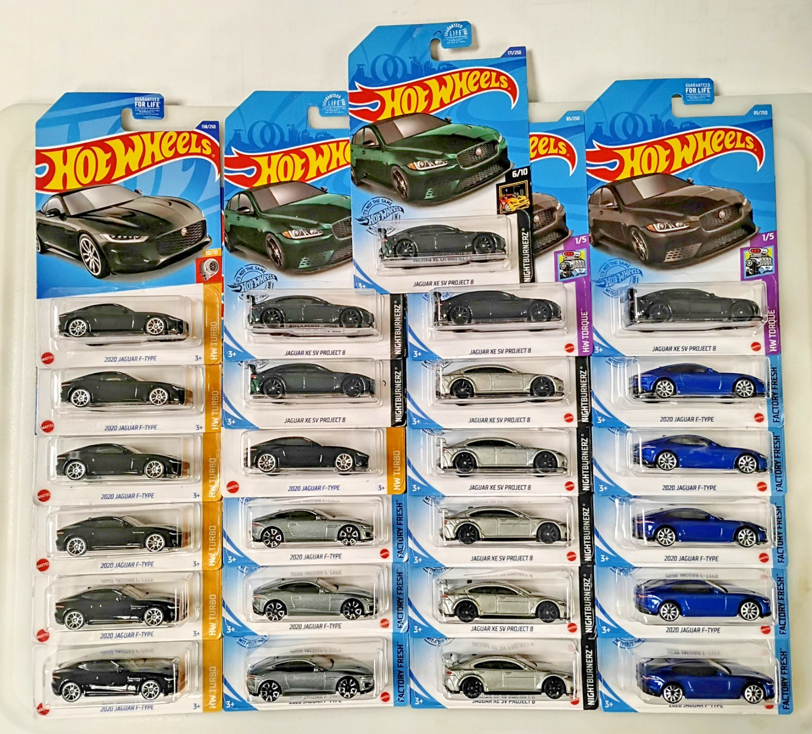2020 Hot Wheels Lot 25 2020 Jaguar F-Type Jaguar XE SV Project 8 2021 2022