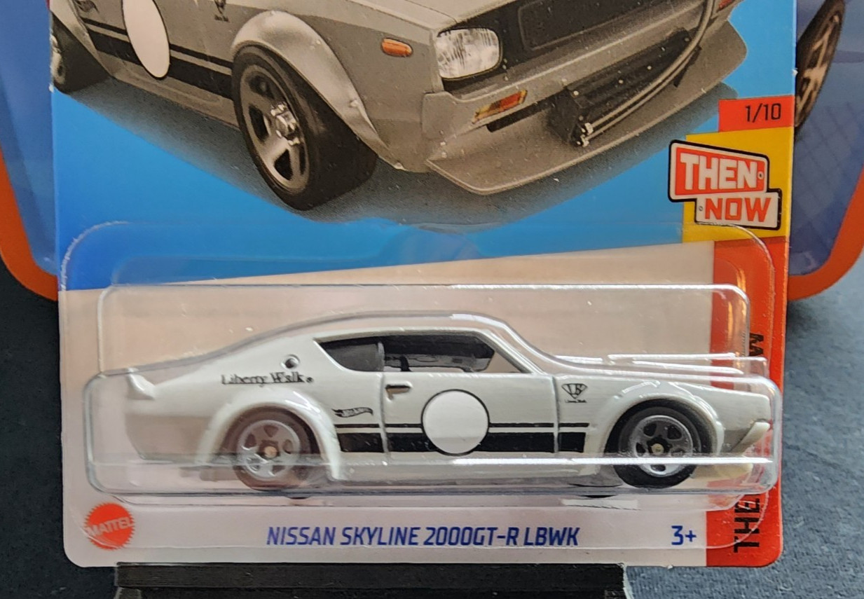 HOT WHEELS NISSAN SKYLINE 2000GT-R LBWK 2024 Series THEN AND NOW 1/10