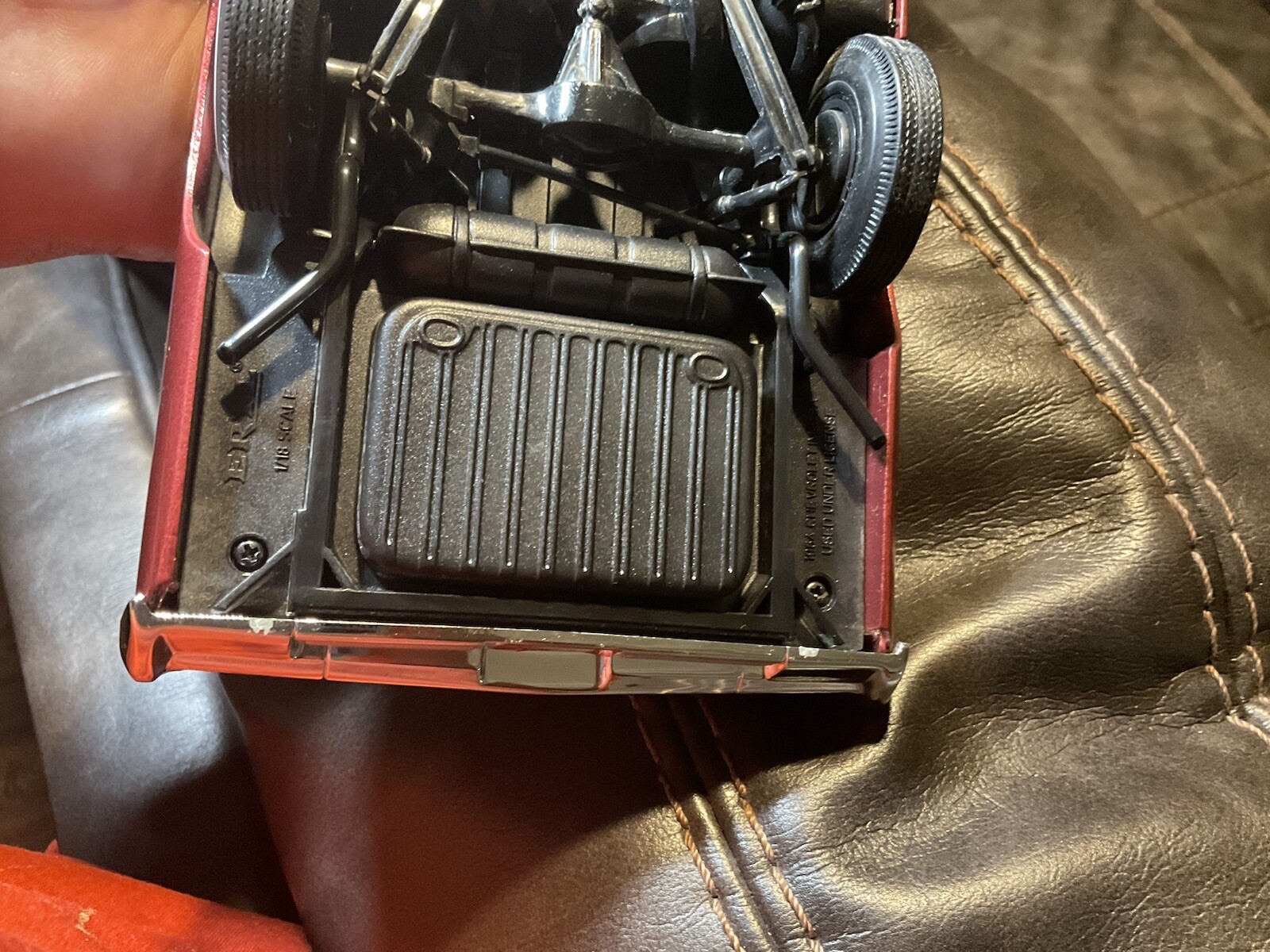 ERTl 1/18 1964 Impala Convertible SS. Plum Red, No BOX, Good Condition