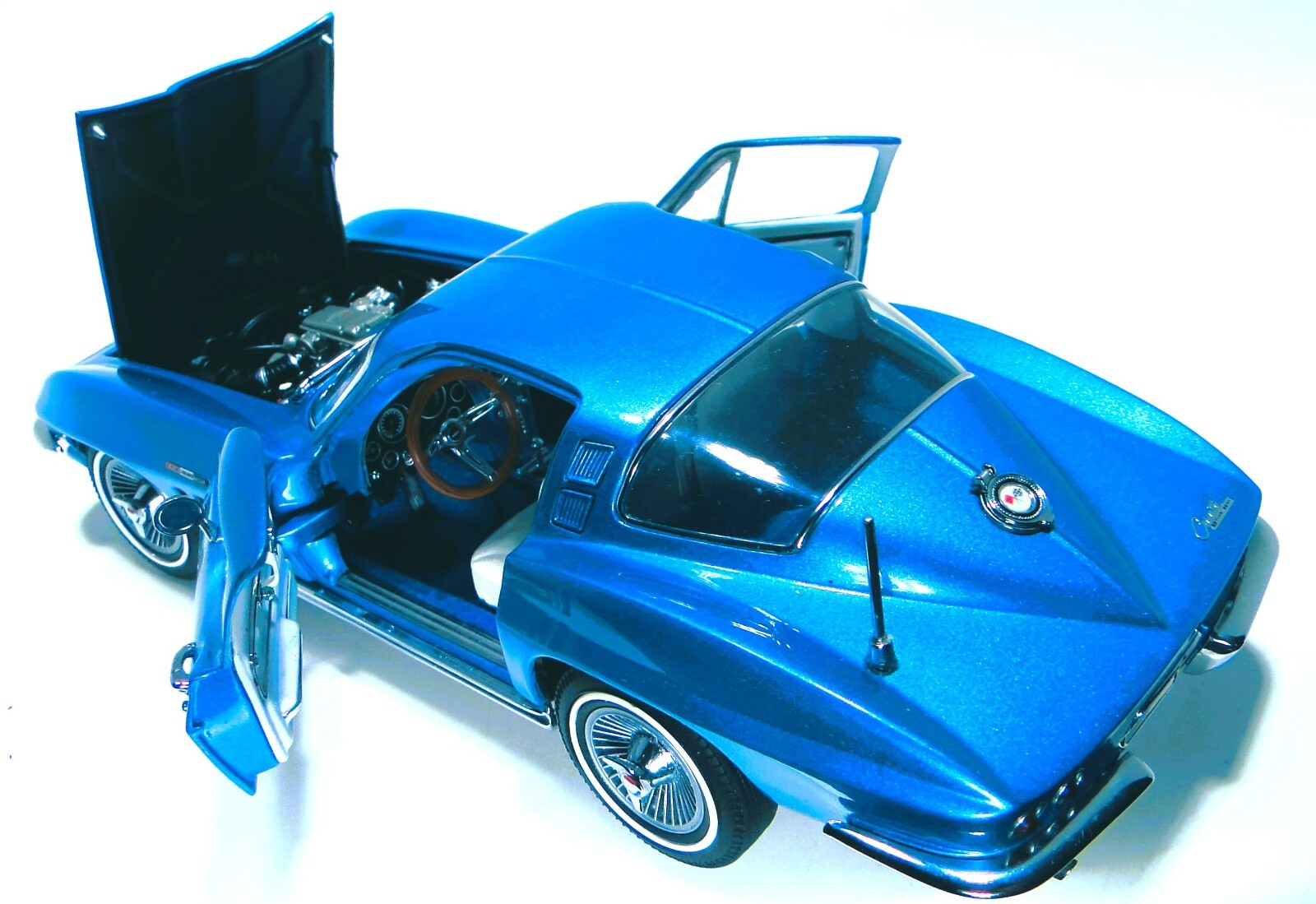 Corvette Chevrolet55Chevy57StingRay1:24Race12Car1963Classic1957Metal1966Model18