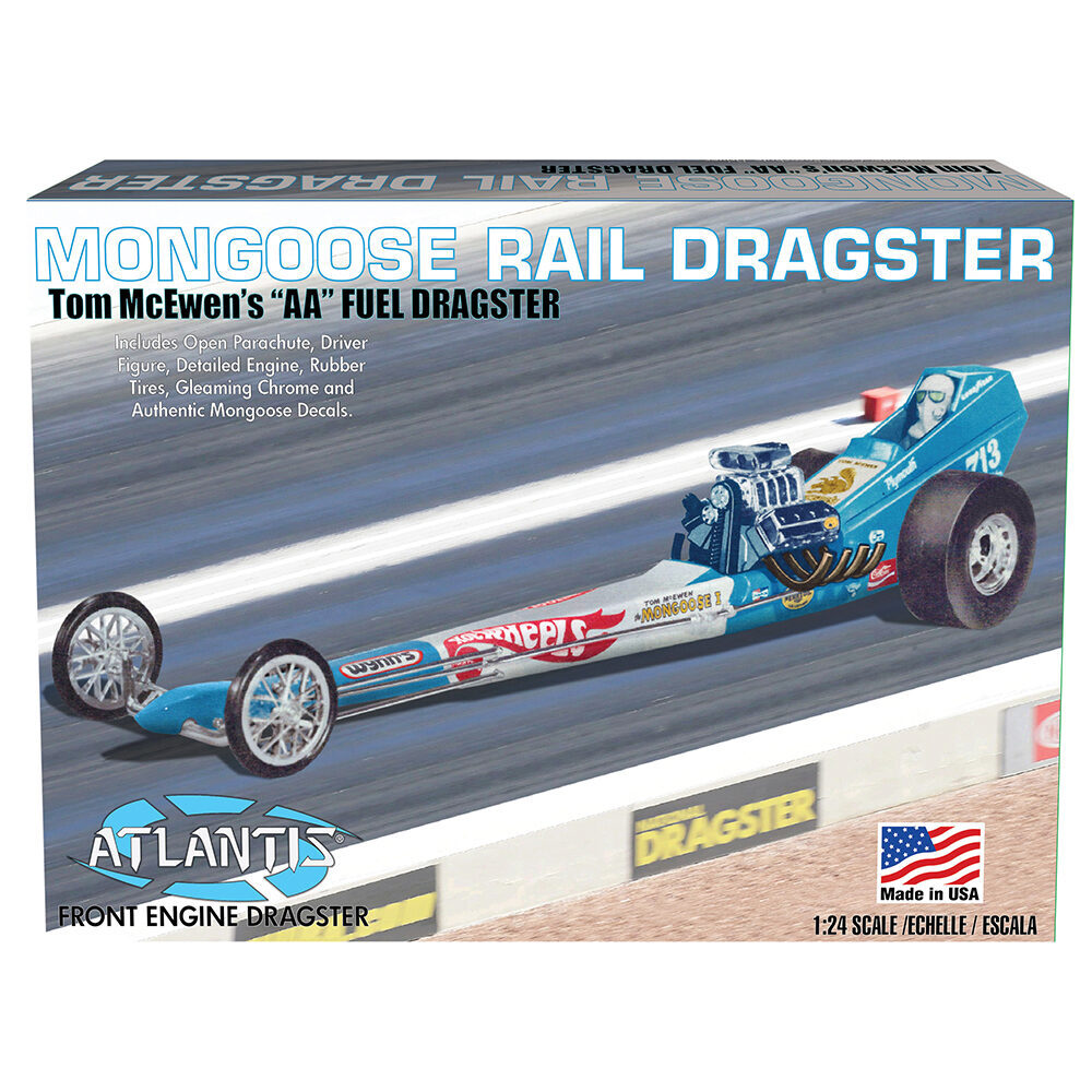Tom McEwen Mongoose Front Engine Rail Dragster 1/24 Kit Atlantis (M5695)