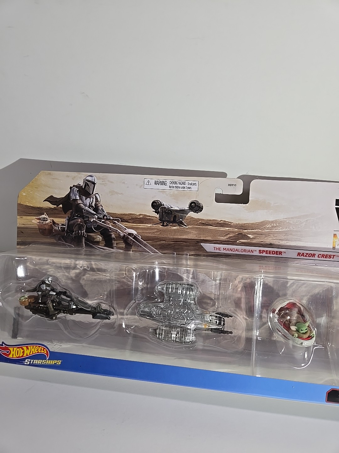 Hot Wheels Star Wars Starships Razor Crest Speeder Bike Hover Pram & Child
