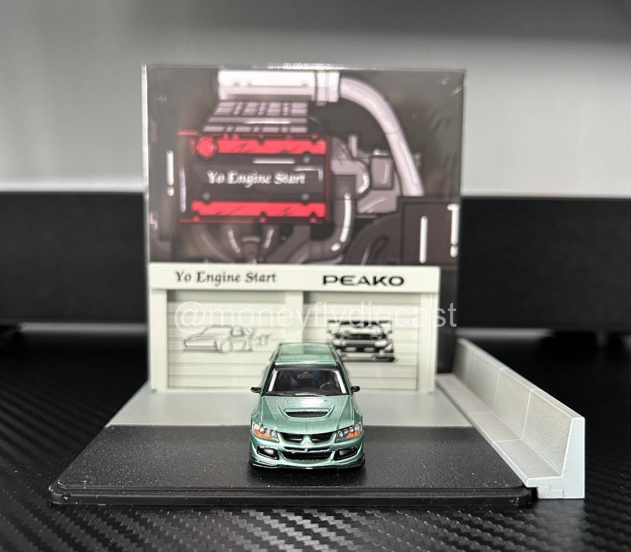 [CUSTOM] 1/64 Y.E.S Peako Mitsubishi Evolution Evo 8 VIII Metallic Mint Green
