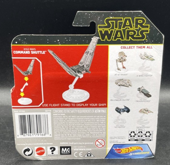 Hot Wheels Starships Star Wars Kyle RENs Command Shuttle with Figure Stand 2018