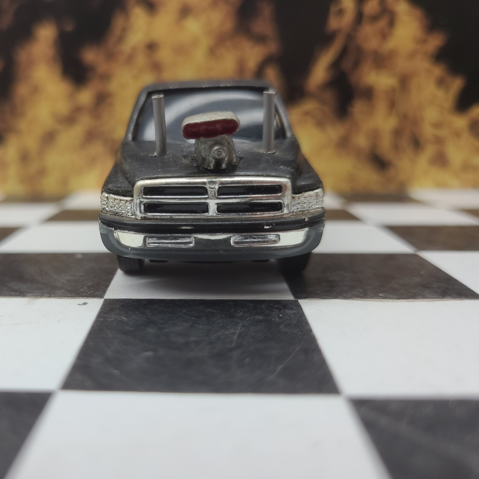 CUSTOM BUILT 1:64 2nd Gen DODGE HOT ROD Pro PULLING TRUCK Pull Puller Ertl 2wd