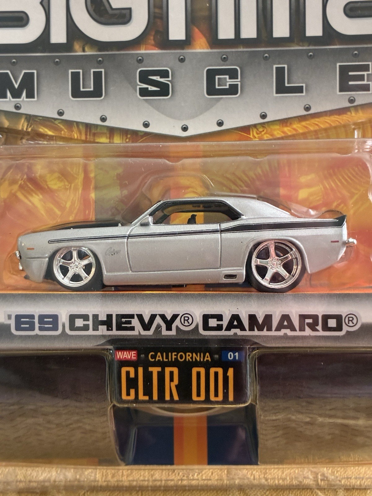 Jada Toys Dub City Bigtime Muscle 1:64 1969 Chevy Camaro Silver Unopened Box