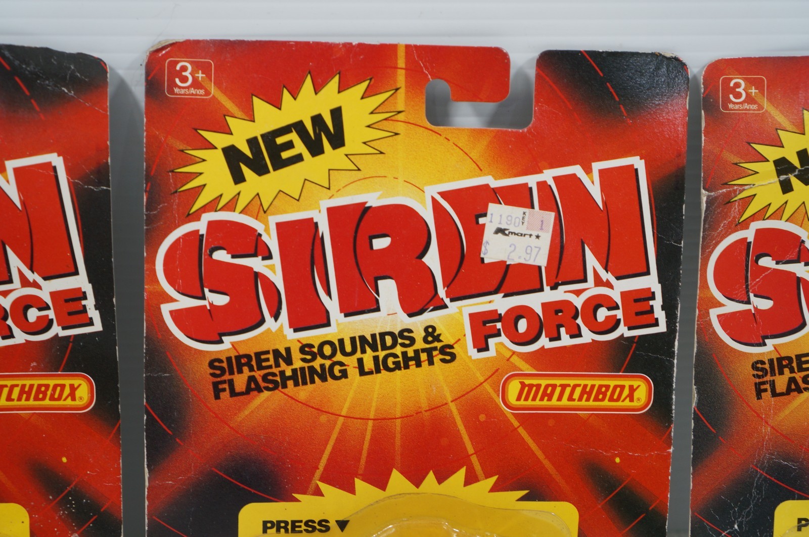 Matchbox Siren Force Pace Car Fire Dept Sheriff Dept 30200 1990
