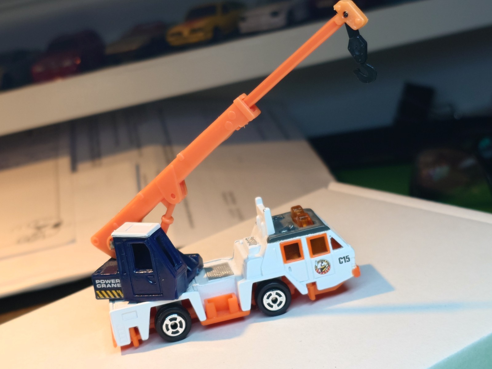 Maisto Or Other Matchbox Competitor Truck Crane, Extending Boom