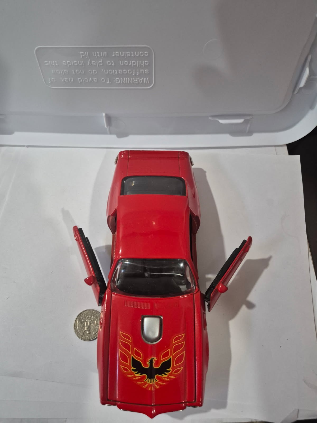 Motor Max 1:24 Diecast 1973 Pontiac Firebird Trans Am Red No Box DR38