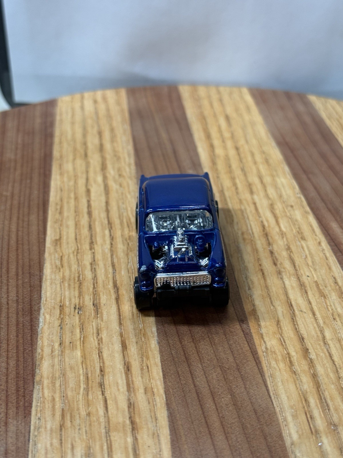 2012 Hot Wheels ’55 CHEVY BEL AIR GASSER Beautiful Dark Blue Custom ￼