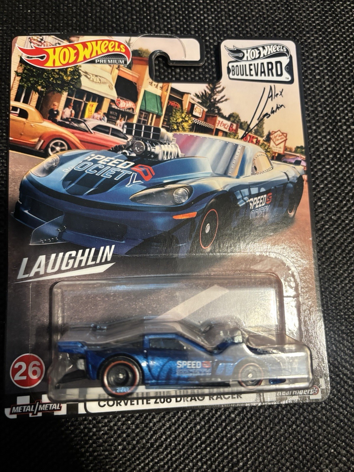Hot Wheels Boulevard Corvette Z06 Drag Racer Laughlin Premium 1:64 NIB
